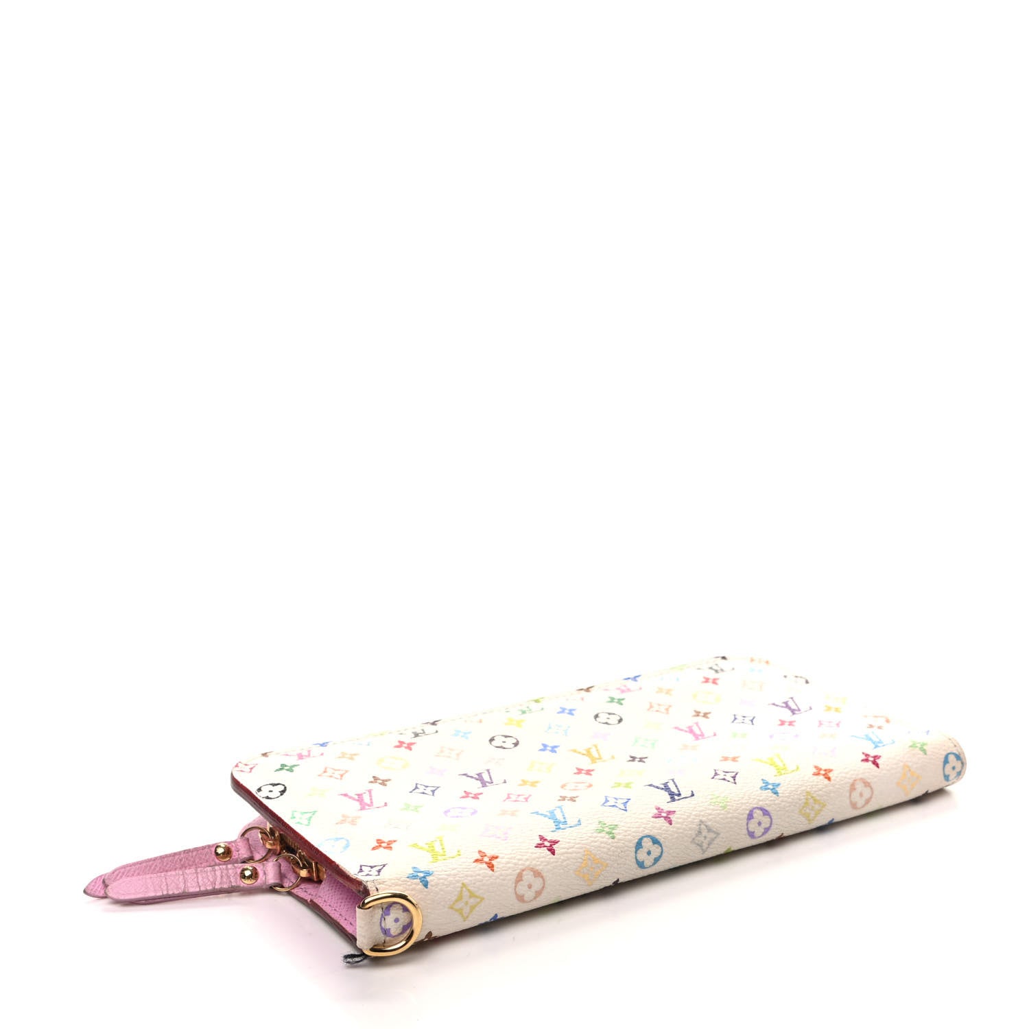 Louis Vuitton Monogram Multicolor Insolite Wallet White Litchi 4 of 8