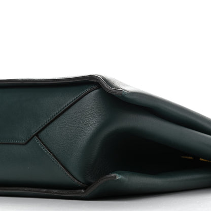 Celine Smooth Calfskin Medium Tri-Fold Bag Bottle Green 9 of 15