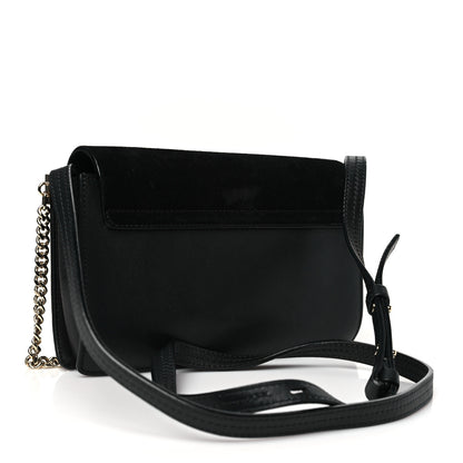 Chloe Suede Calfskin Small Faye Shoulder Bag Black 3 of 13