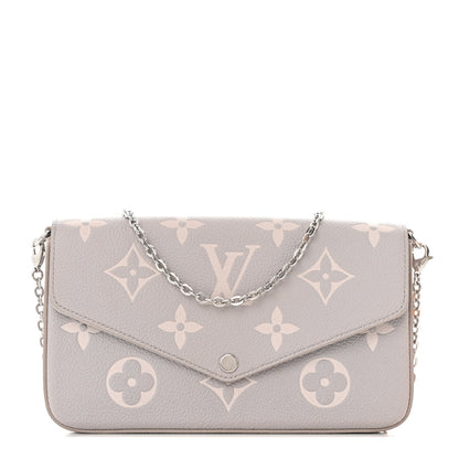 Louis Vuitton Empreinte Monogram Giant Felicie Pochette Brume Quartz 1 of 12