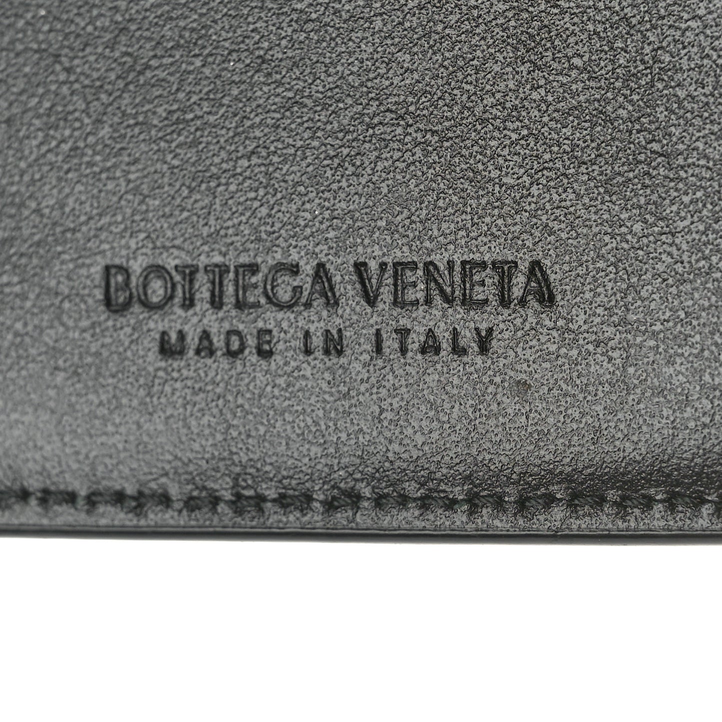 Nappa Maxi Intrecciato Medium Bi-Fold Zip Wallet Black