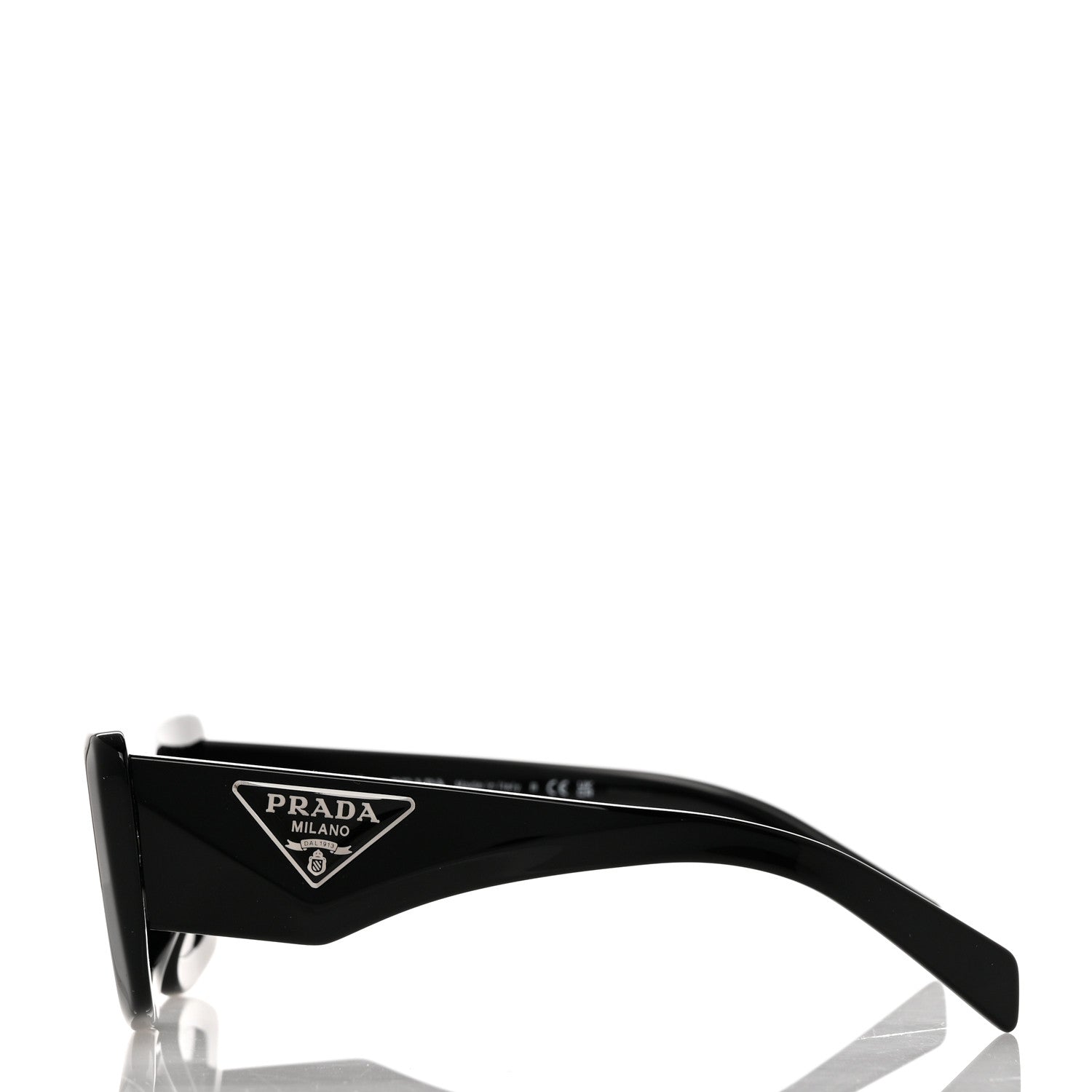 Prada Acetate Symbole Sunglasses SPR 13Z Black 3 of 8