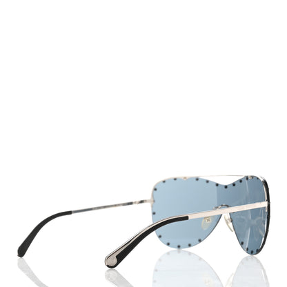 Louis Vuitton Metal The Party Shield Sunglasses Z1056W Black 4 of 8