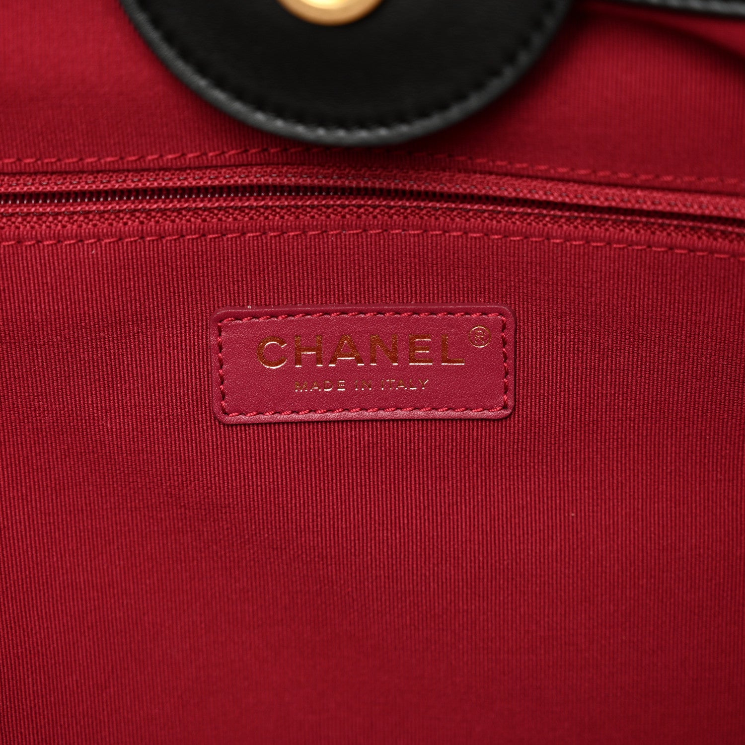 Chanel Calfskin Medium Deauville Tote Black 7 of 10