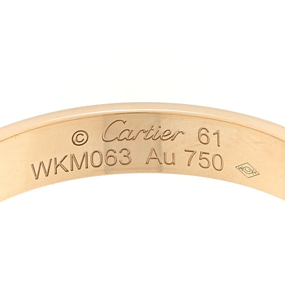 Cartier 18K Yellow Gold 3.5mm LOVE Wedding Band Ring 61 9.5 4 of 5