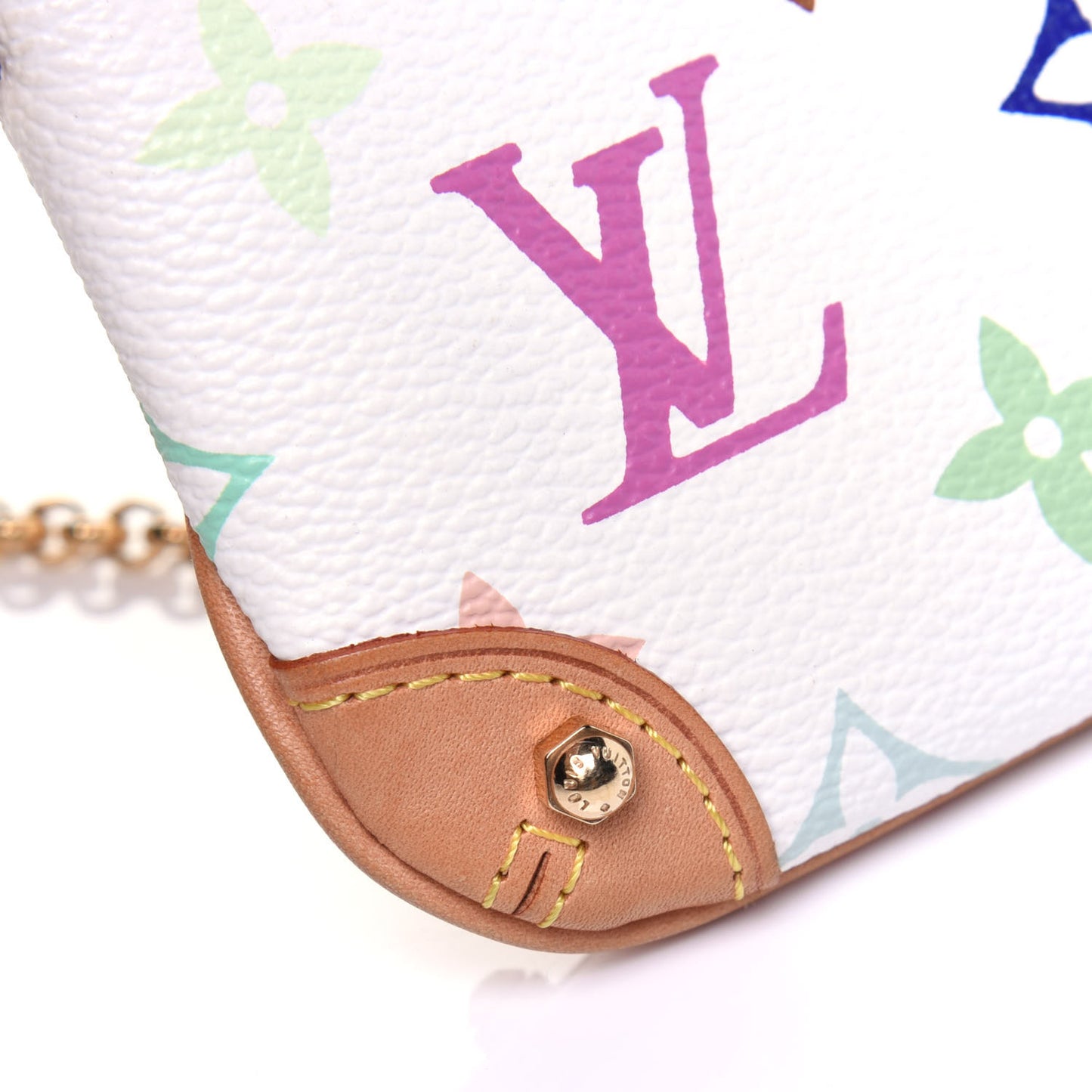 Monogram Multicolor Pochette Milla PM White