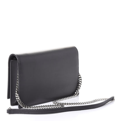 Saint Laurent Smooth Calfskin Classic Monogram Kate Tassel Chain Wallet Asphalt 2 of 4
