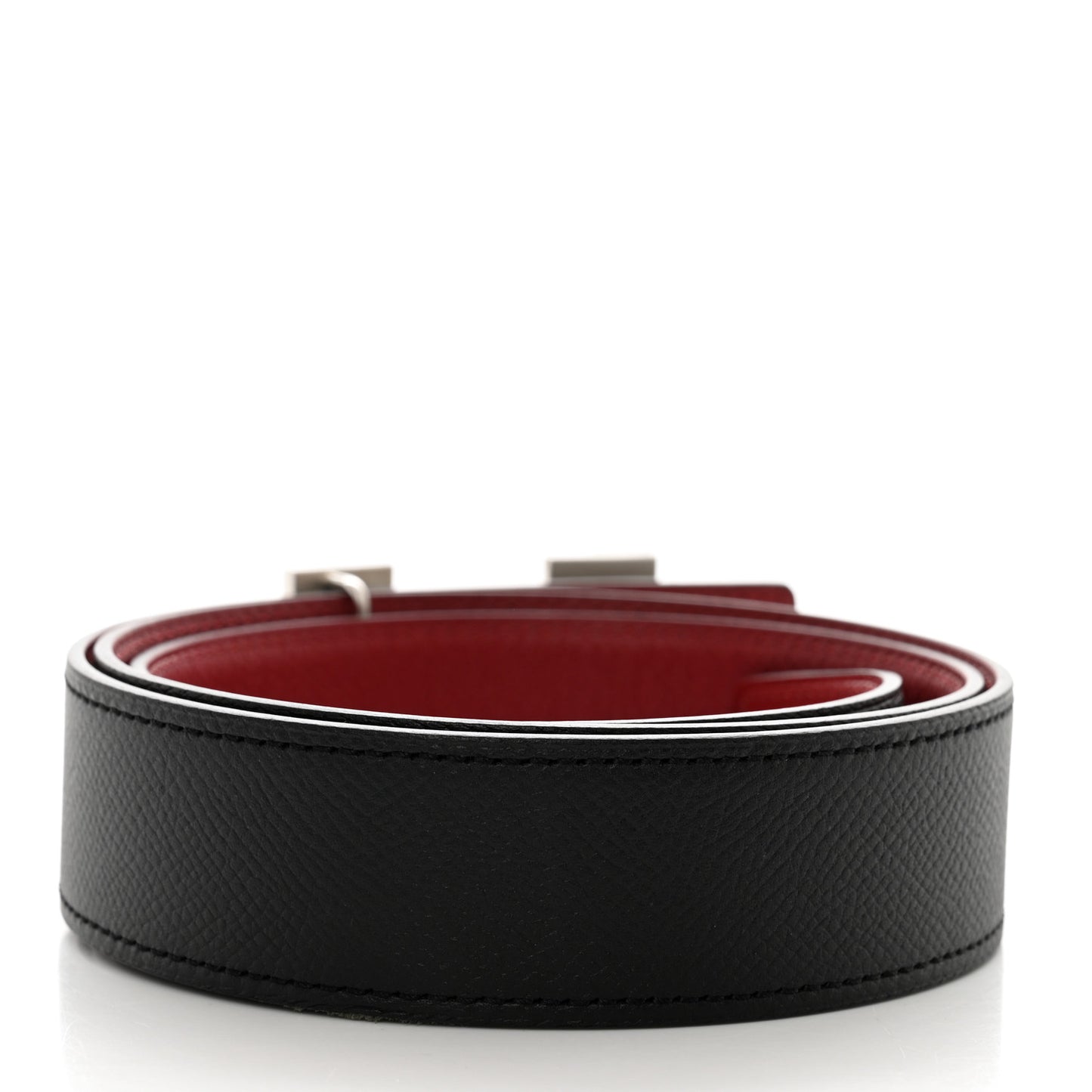 Epsom 24mm Belt 85 Black Rouge Casaque