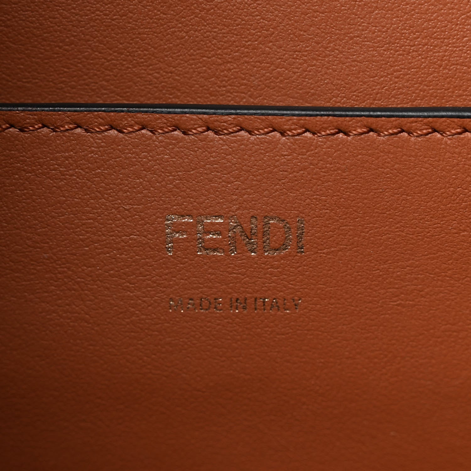 Fendi Vitello Grace F is Fendi Stamp Patch Perforated Small Mon Tresor Bucket Bag Black 6 of 10