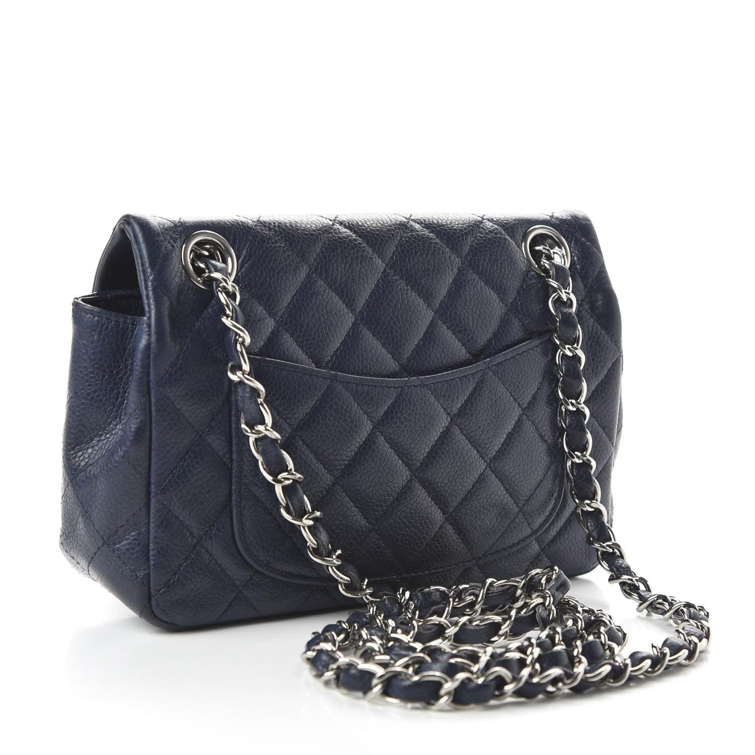 Chanel Caviar Quilted Mini Rectangular Flap Navy 3 of 10