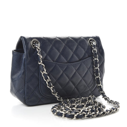 Chanel Caviar Quilted Mini Rectangular Flap Navy 3 of 10
