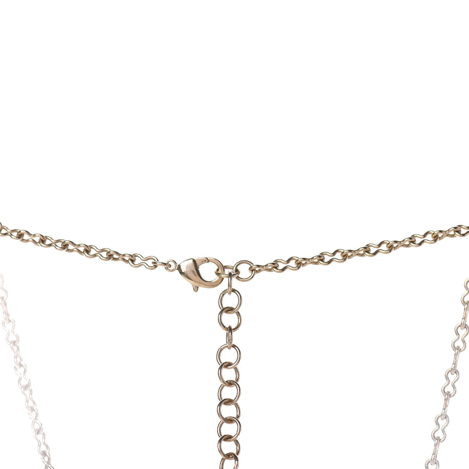 Chanel Resin CC Star CC Necklace Gold 5 of 7