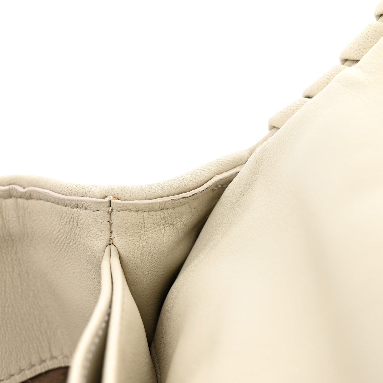 Bottega Veneta Nappa Intrecciato Baby Olimpia Shoulder Bag Chalk 13 of 13