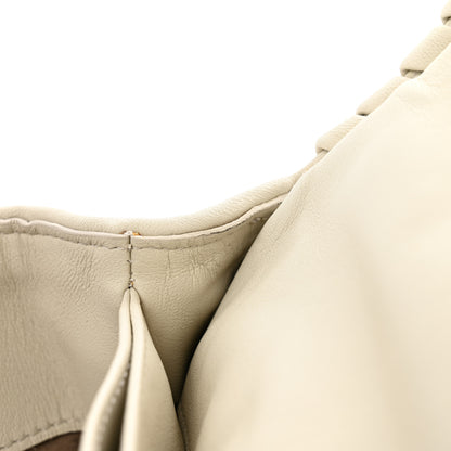Bottega Veneta Nappa Intrecciato Baby Olimpia Shoulder Bag Chalk 13 of 13