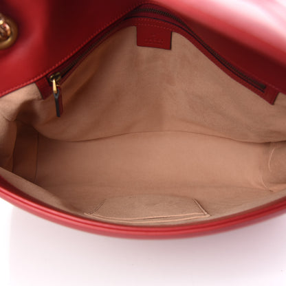 Gucci Calfskin Matelasse Large GG Marmont Shoulder Bag Hibiscus Red 5 of 9