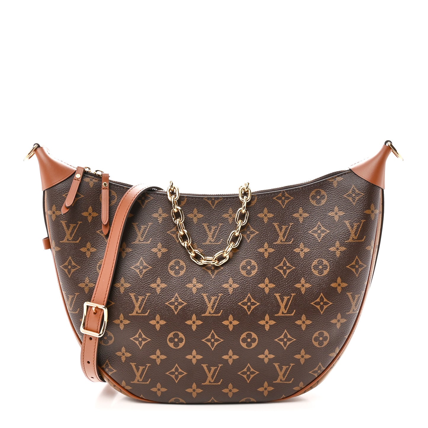 Reverse Monogram Loop Hobo
