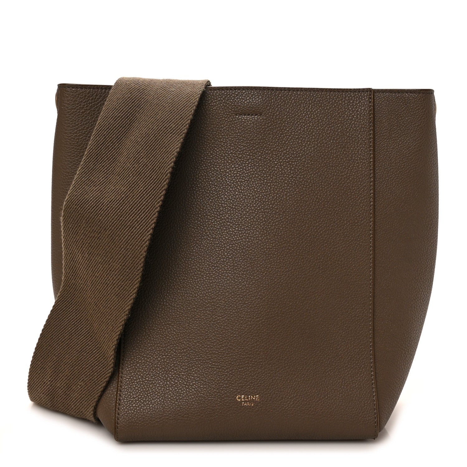 Celine Soft Grained Calfskin Small Sangle Bucket Bag Taupe 1 of 8