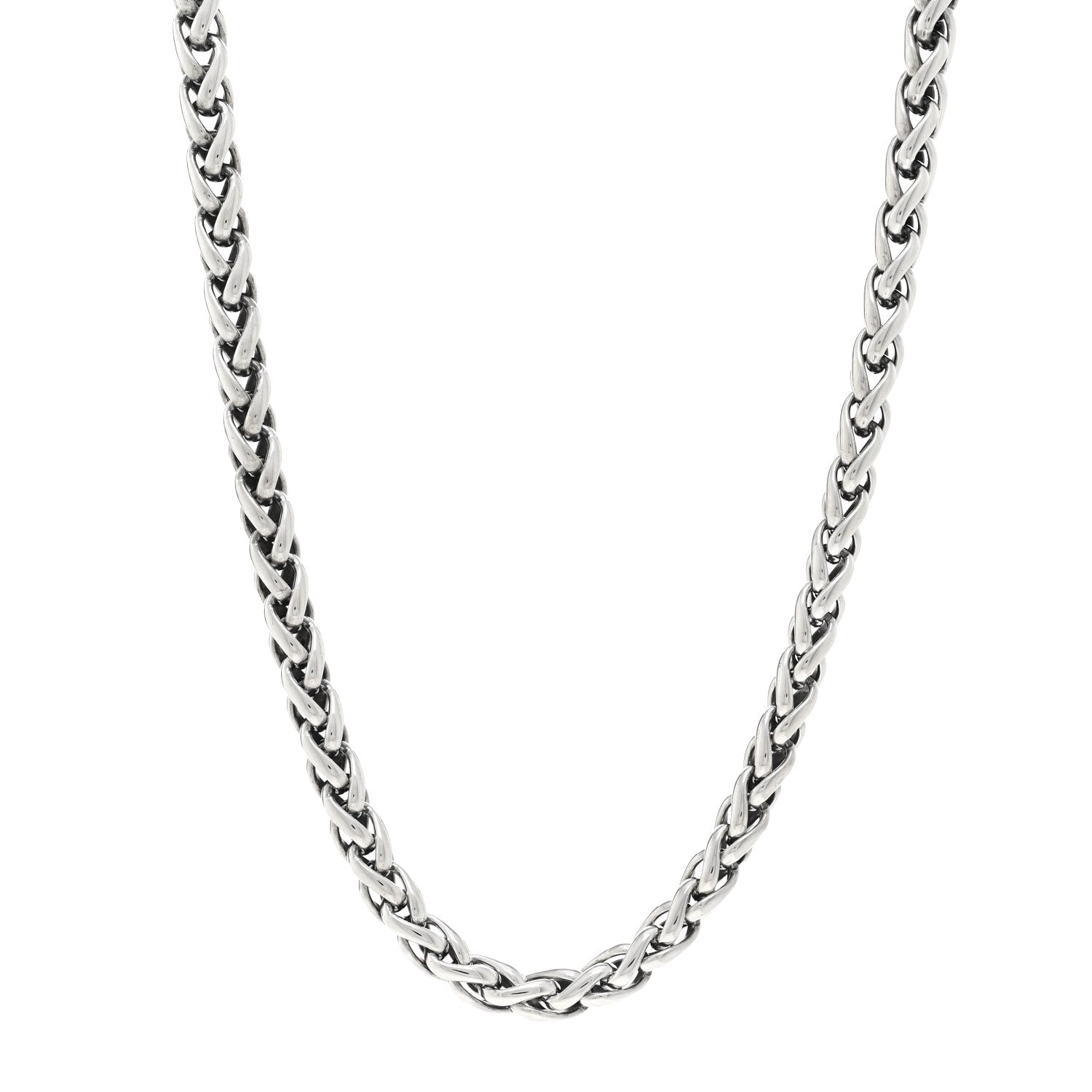 David Yurman Sterling Silver 14K Yellow Gold 6mm Wheat Chain Necklace 1 of 4