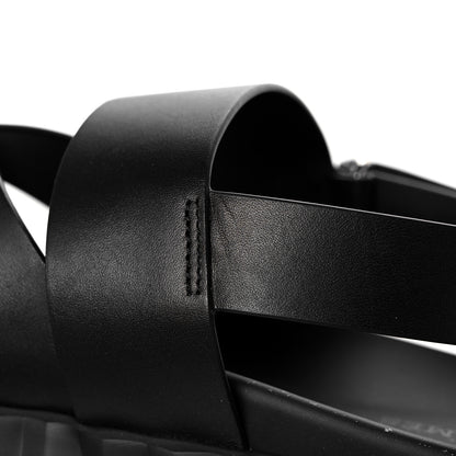 Hermes Calfskin Goatskin Mens Electric Sandals 42.5 Black 11 of 13