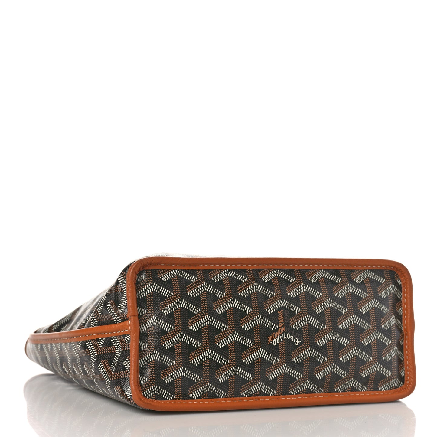 Goyardine Reversible Mini Anjou Black Gold