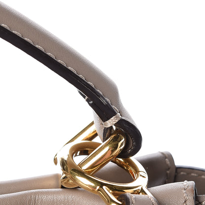 Fendi Vitello Seta Plexiglass Tortoise Medium Peekaboo Iconic Satchel Tortora 14 of 16