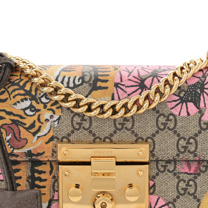 Gucci GG Supreme Monogram Bengal Small Padlock Shoulder Bag Beige Pink 8 of 12