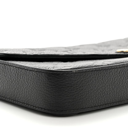 Louis Vuitton Empreinte Pochette Felicie Chain Wallet Black 9 of 10