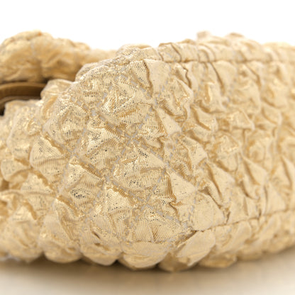 Chanel Metallic Lame Quilted Small Double Flap Gold 9 of 12