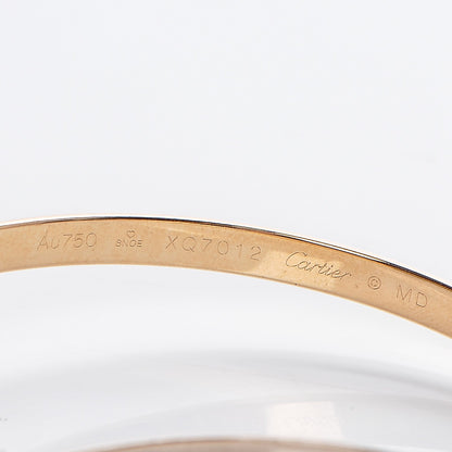 Cartier 18K Pink Yellow White Gold Trinity Bangle 4 of 4