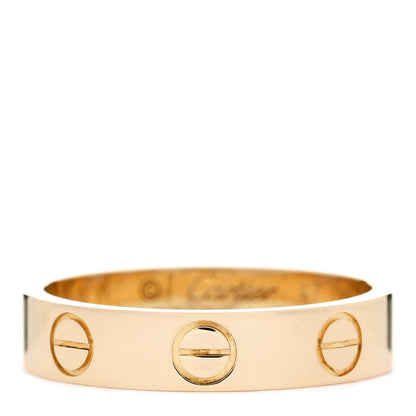 Cartier 18K Yellow Gold 3.5mm LOVE Wedding Band Ring 47 4 1 of 5
