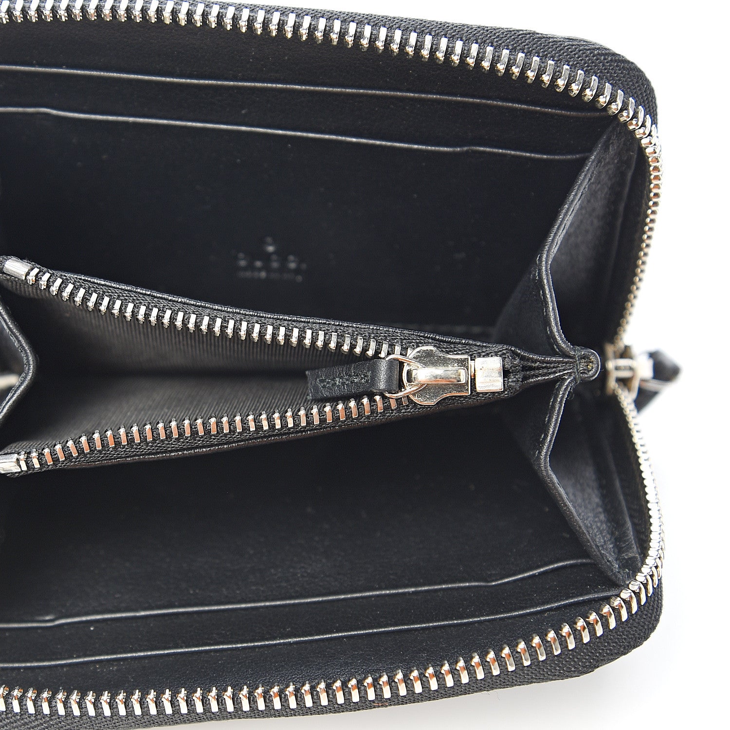 Gucci Crocodile Zip Around Card Case Black 4 of 6