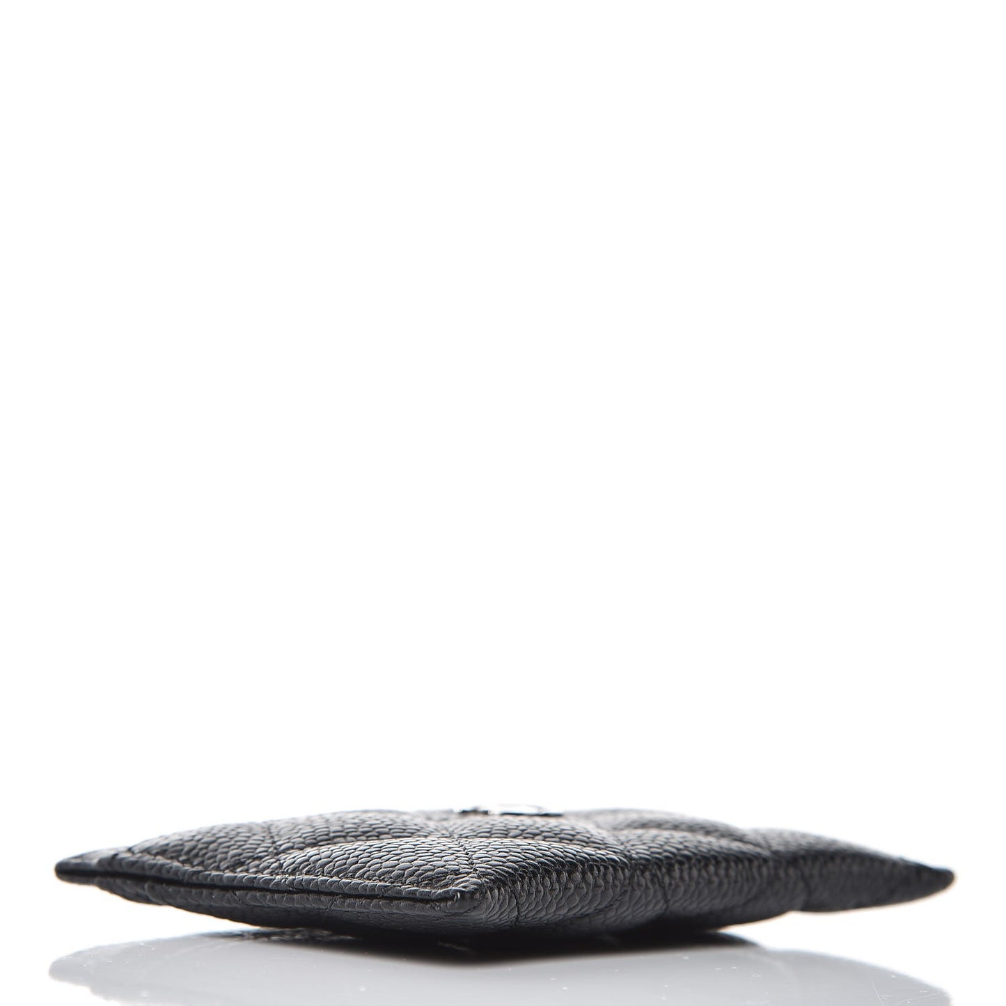 Caviar Quilted Card Holder Black