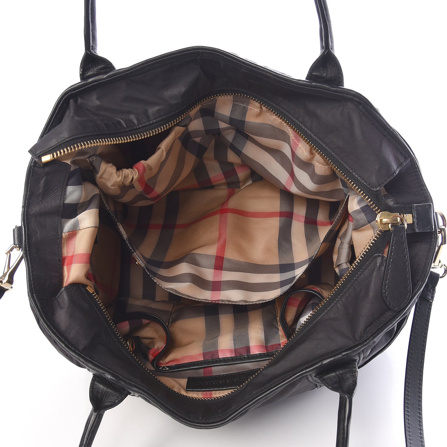 Nylon Large Olympia Diaper Bag Black