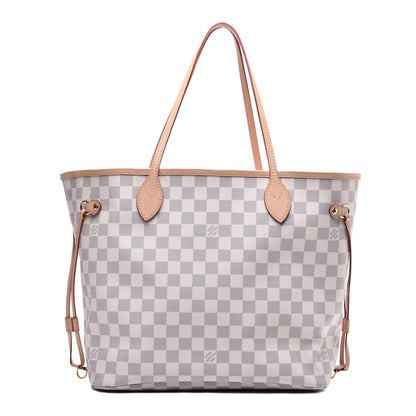 Louis Vuitton Damier Azur Neo Neverfull MM Rose Ballerine 1 of 10