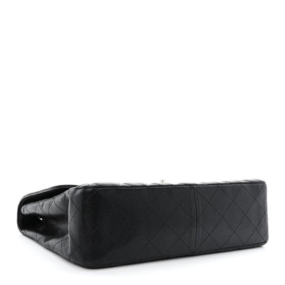 Chanel Caviar Quilted Jumbo Single Flap Black 5 of 11