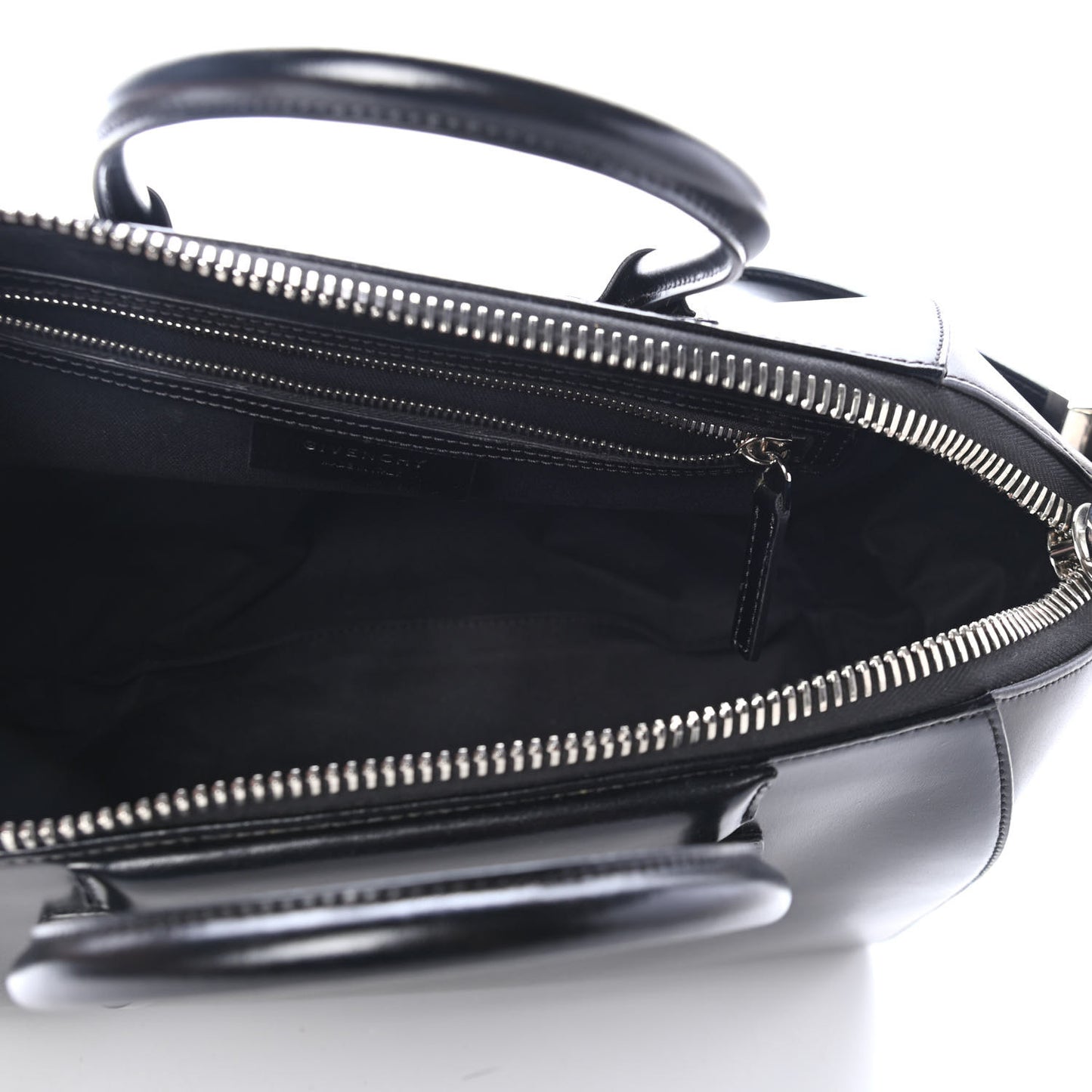 Shiny Lord Calfskin Medium Antigona Black