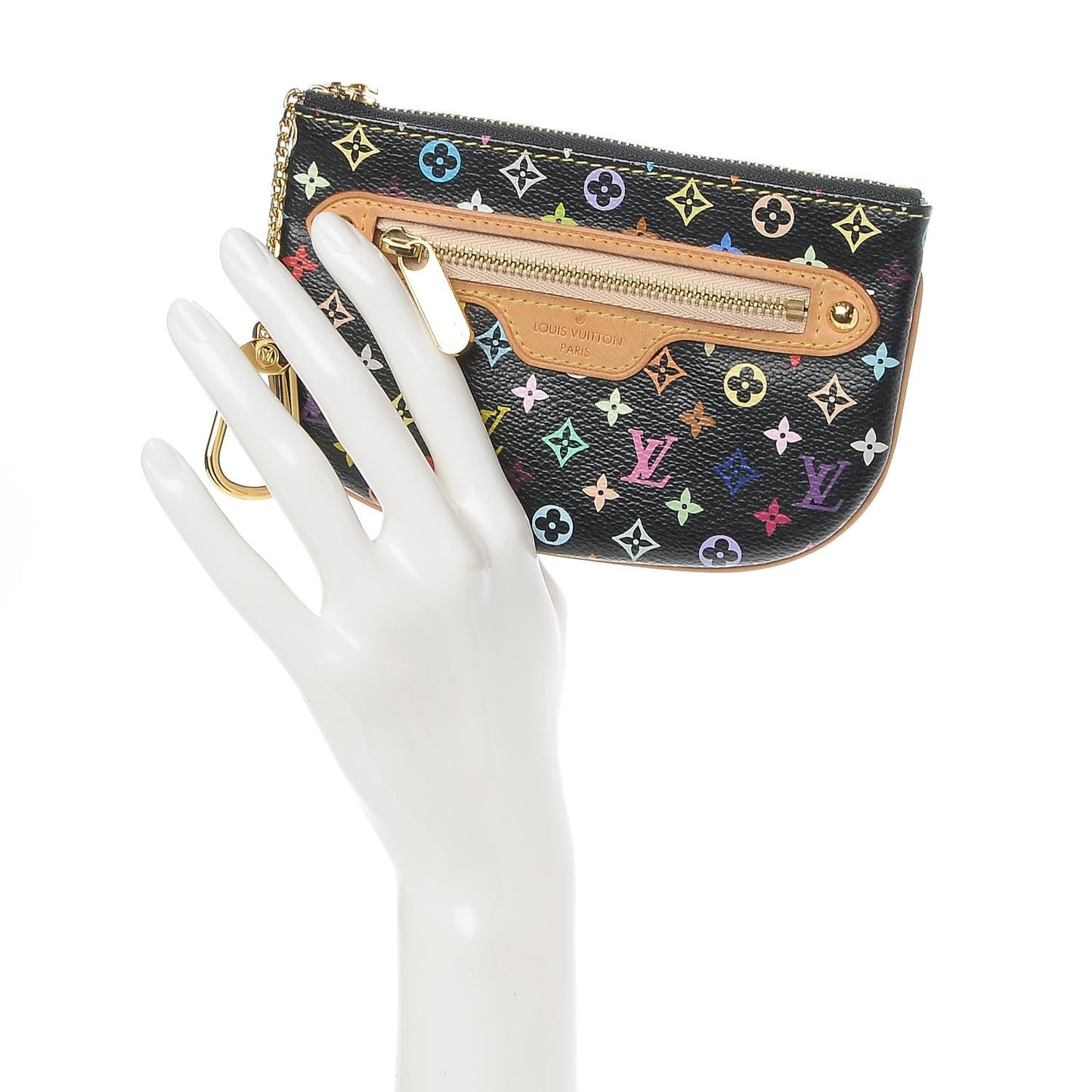 Monogram Multicolor Pochette Plate MM Black