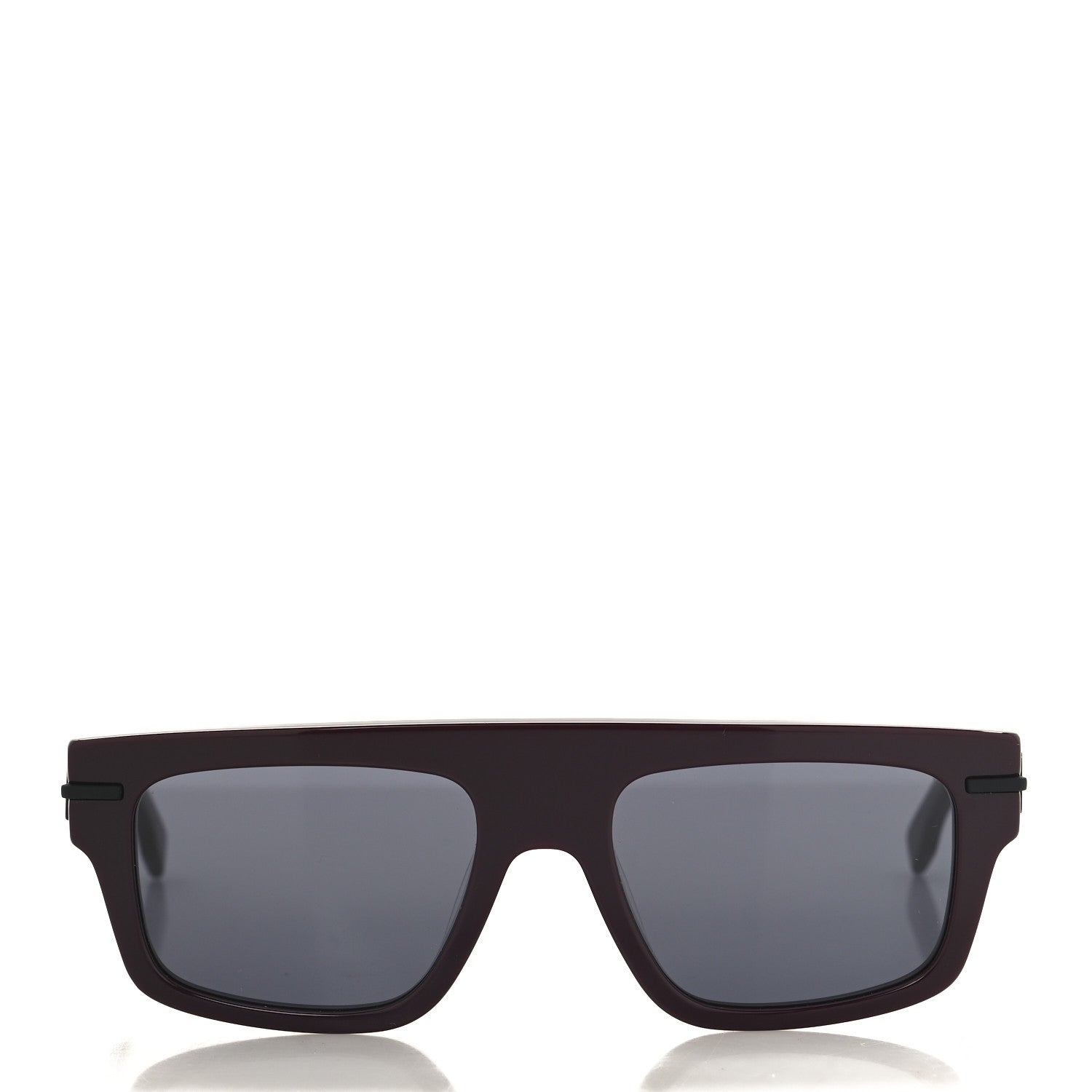 Fendi Acetate Fendigraphy Rectangle Sunglasses FE40091U Burgundy 2 of 7