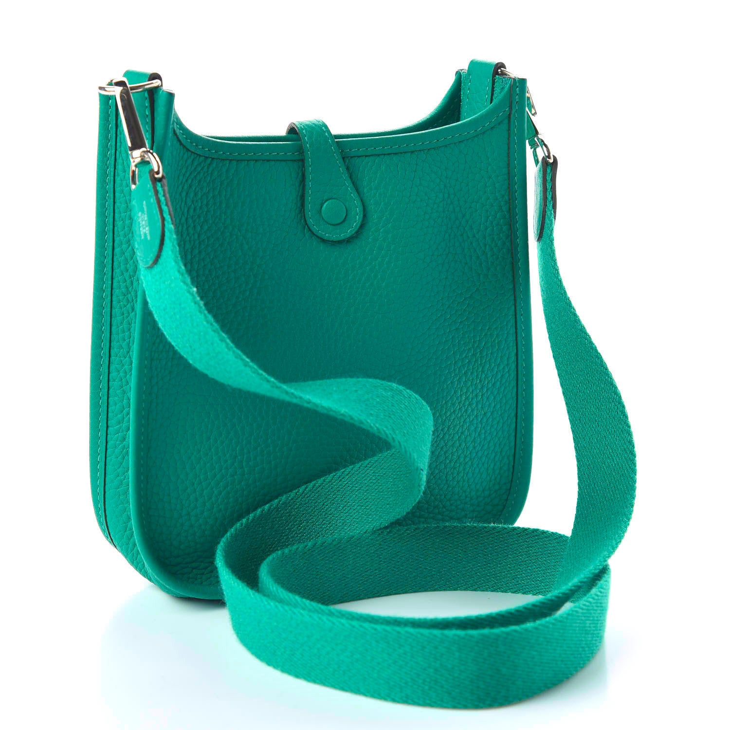 Hermes Taurillon Clemence Evelyne TPM Vert Verone 3 of 10