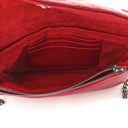 Louis Vuitton Calfskin New Wave Chain Pochette Scarlet 5 of 10