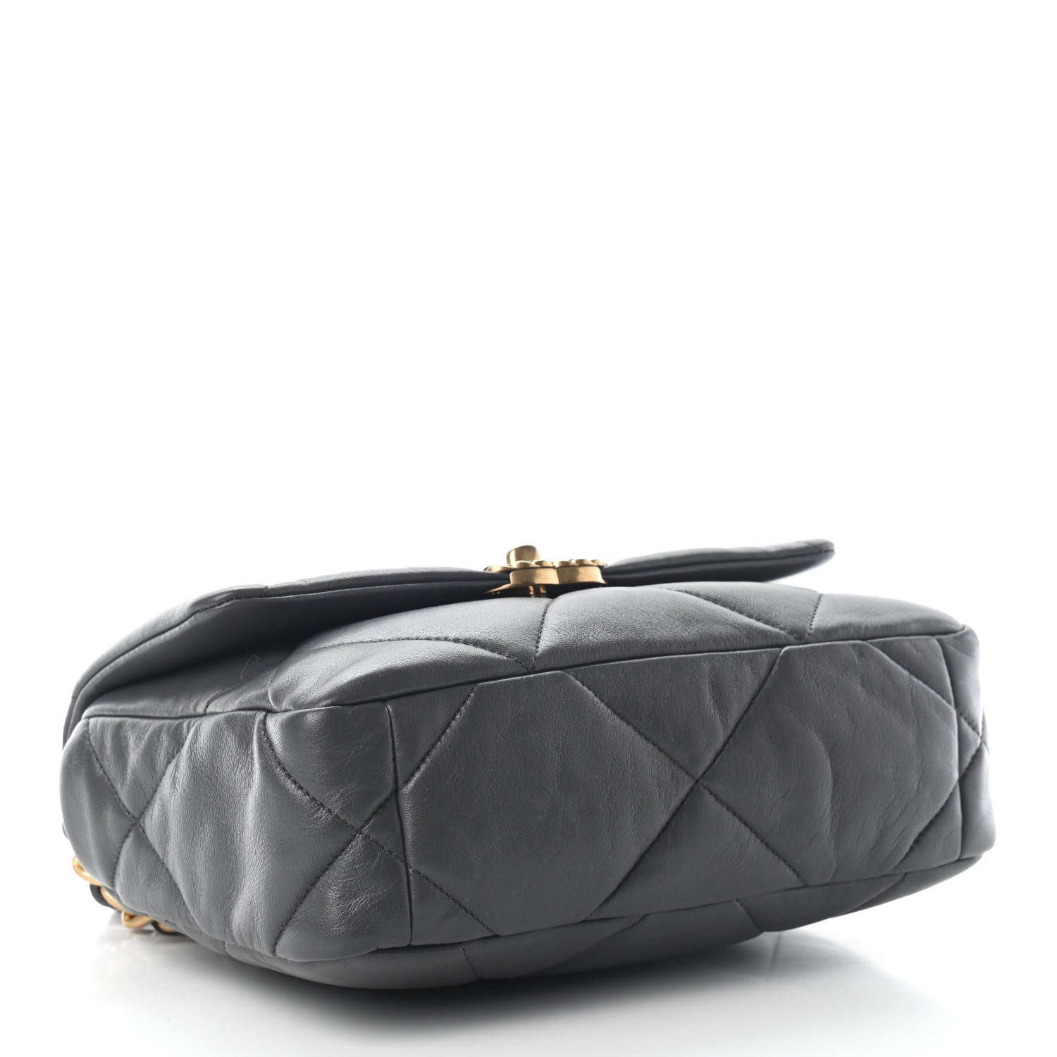 Chanel Lambskin Quilted Medium Chanel 19 Flap Dark Grey 4 of 9