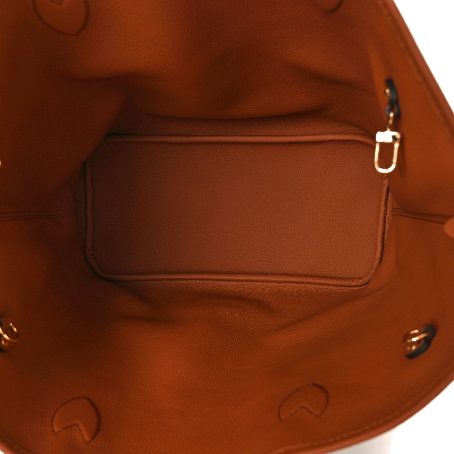 Monogram Calfskin Neo Neverfull Inside Out MM Tan