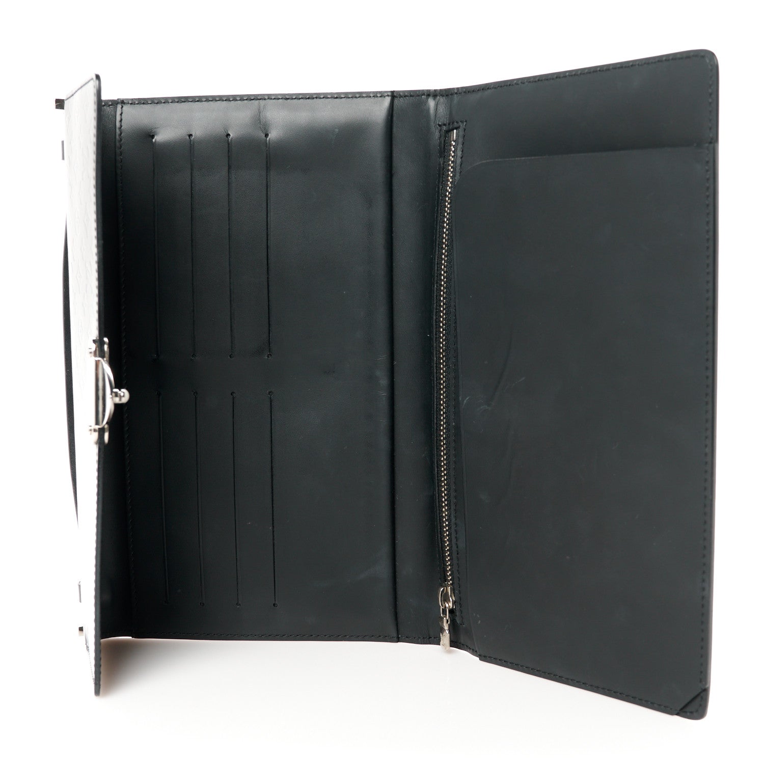 Louis Vuitton Monogram Glace Anouchka Pochette MM Black 9 of 15