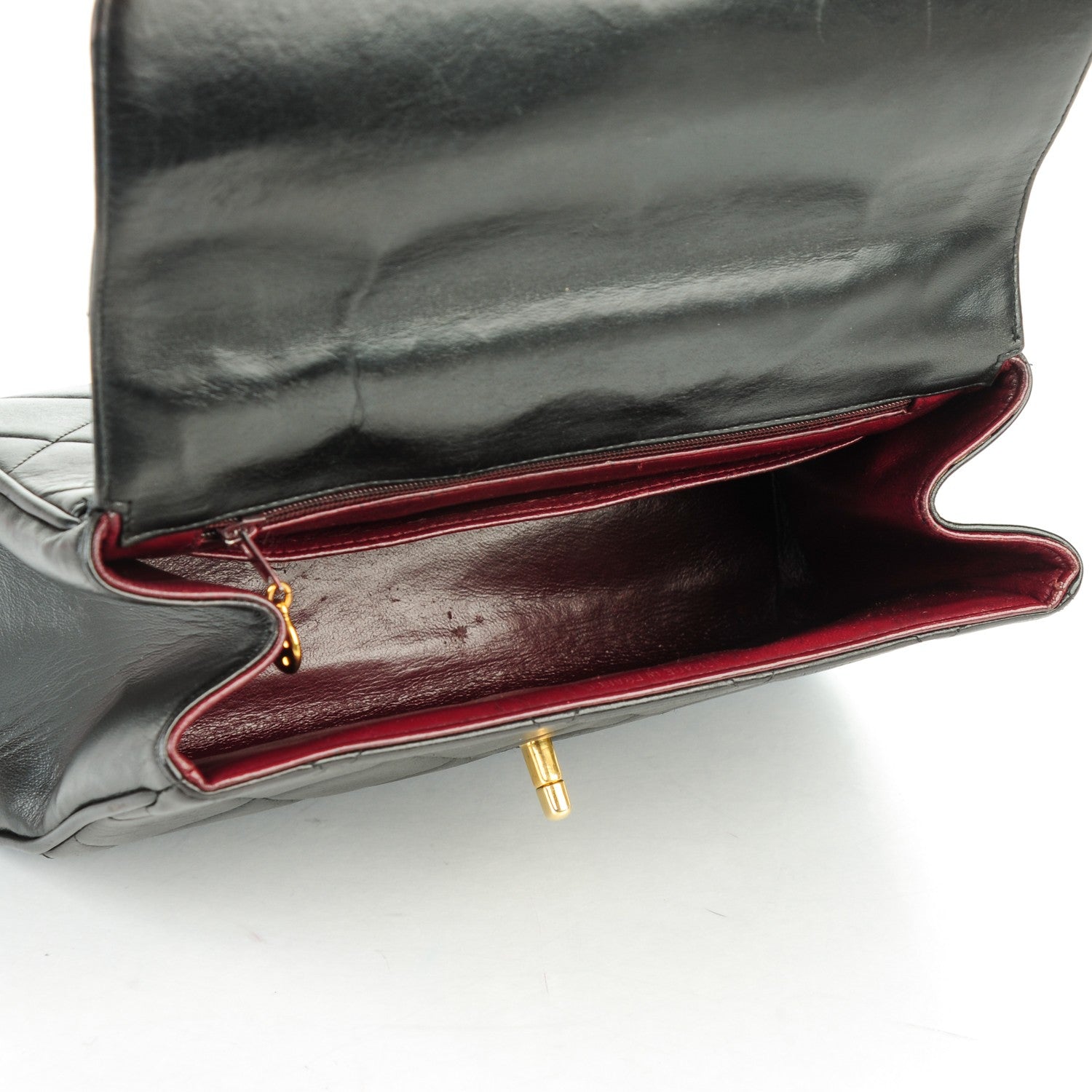 Chanel Lambskin Medium Flap Handbag Black 5 of 9