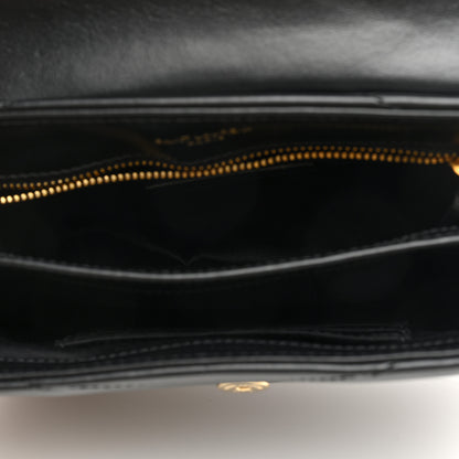 Saint Laurent Calfskin Y Quilted Monogram Toy Loulou Crossbody Bag Black 5 of 10