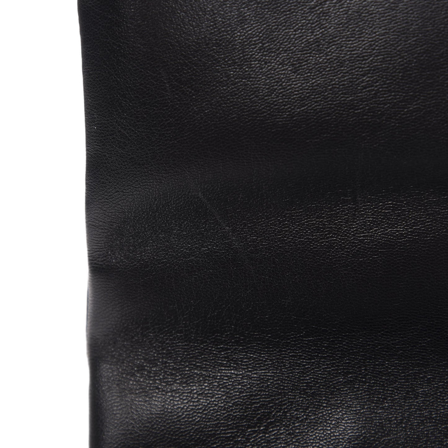 Goatskin Quilted Large 19 Flap Black