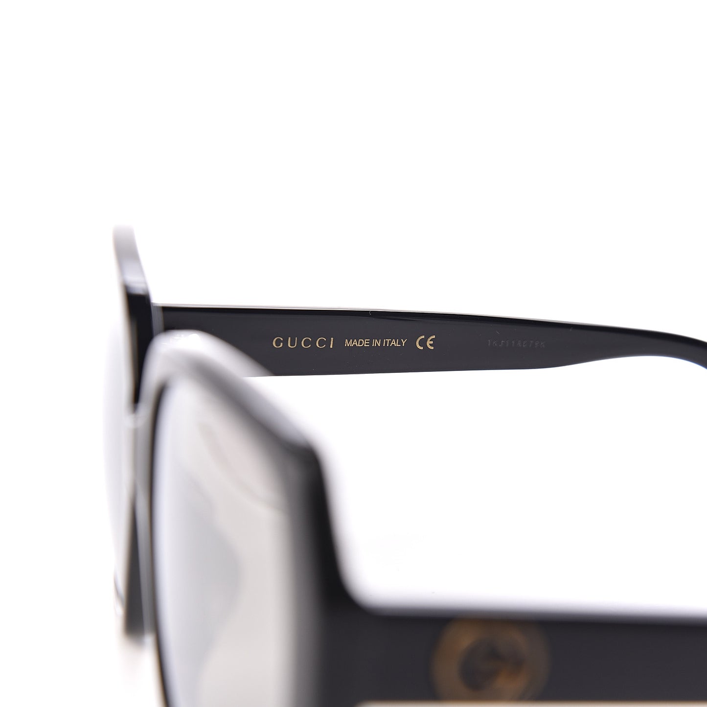 Acetate Square Frame GG0096S Sunglasses Black