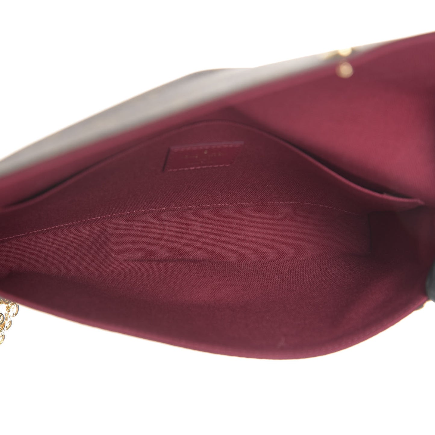 Monogram Pochette Felicie Chain Wallet Fuchsia