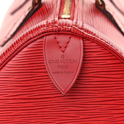 Louis Vuitton Epi Speedy 30 Castillan Red 6 of 10