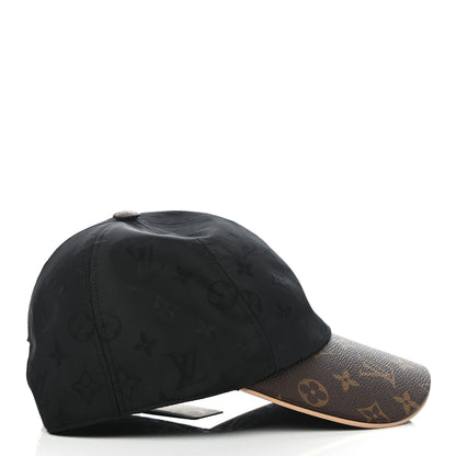 Louis Vuitton Polyester Silk Monogram LV Get Ready Cap M Black 5 of 9